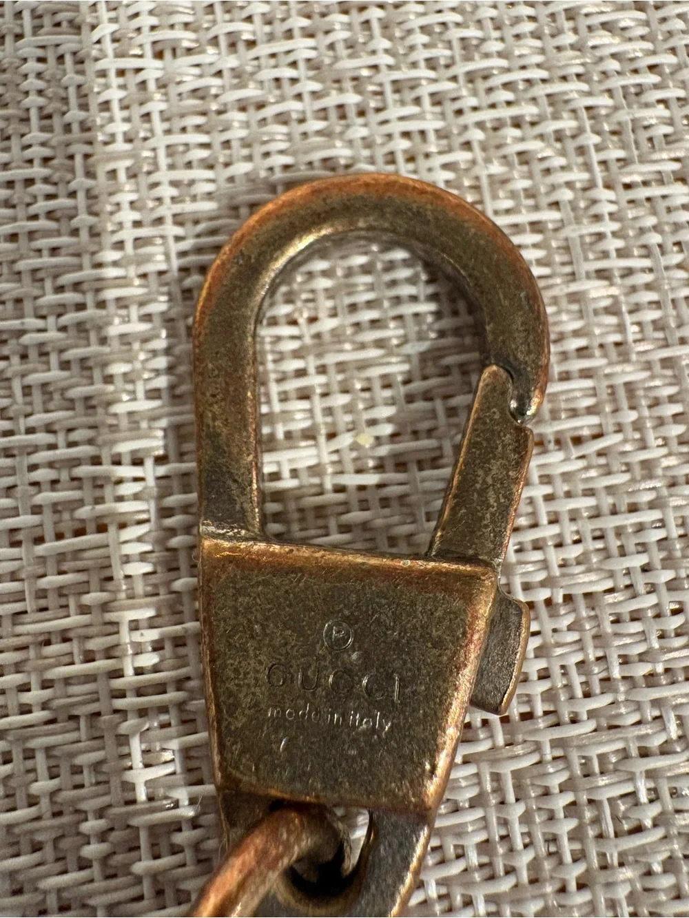 Vintage Gucci Tiger Head Key Fob Key Ring